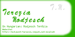 terezia modjesch business card