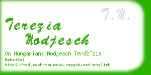 terezia modjesch business card